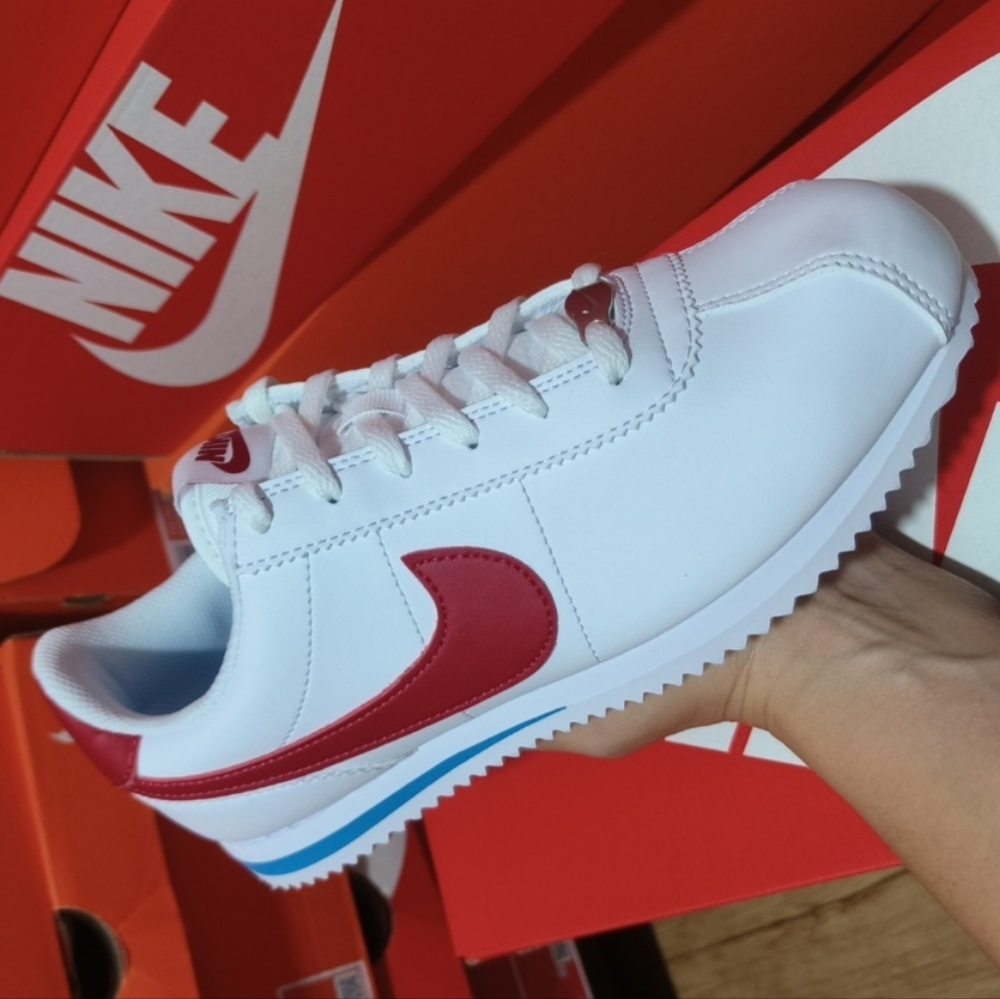 NIKE CORTEZ WHITE-BLUE-RED WOMEN'S US SIZE 8 BRAND NEW IN BOX